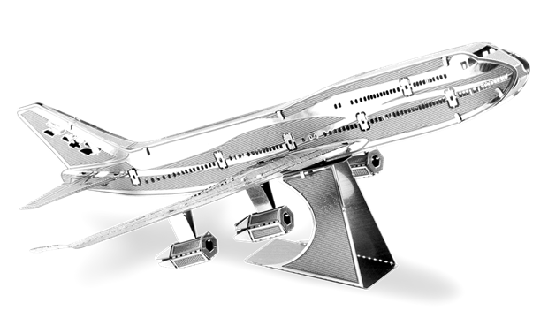 3D Metal Puzzle - 747 Boeing plane