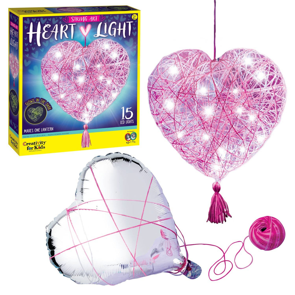 String Art Heart Light DIY Craft Kit for Kids
