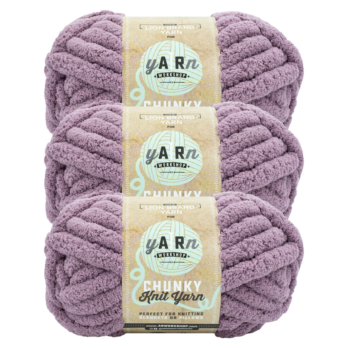 Lion Brand Yarn AR Workshop Chunky Knit: Carbon