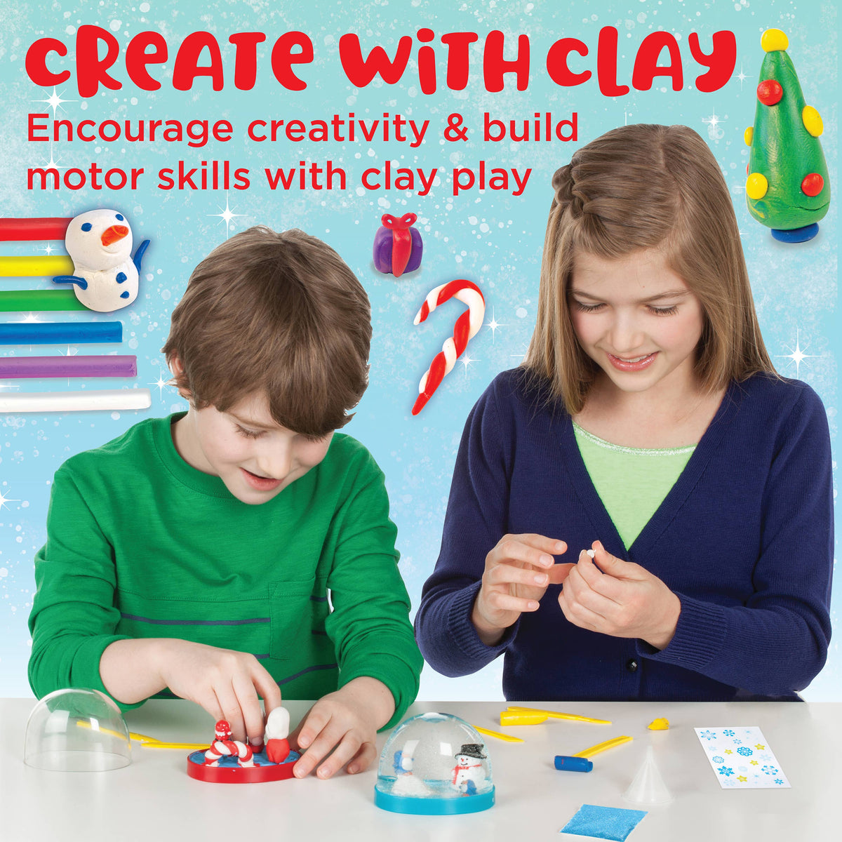 Make Your Own Holiday Snow Globes Craft Kit for Kids