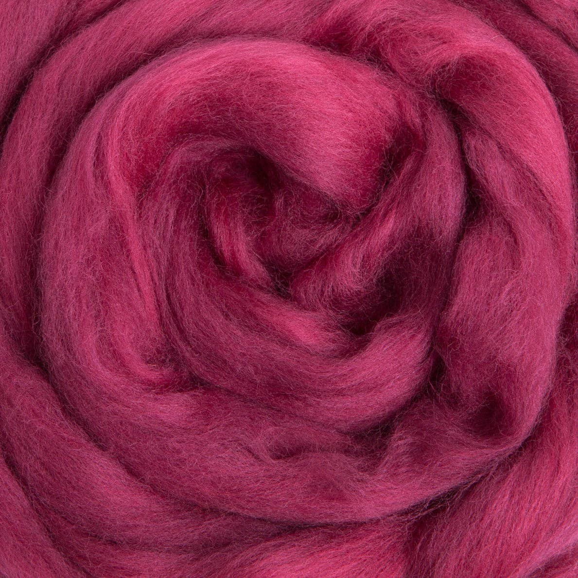 Ruby Merino Roving - 1 ounce