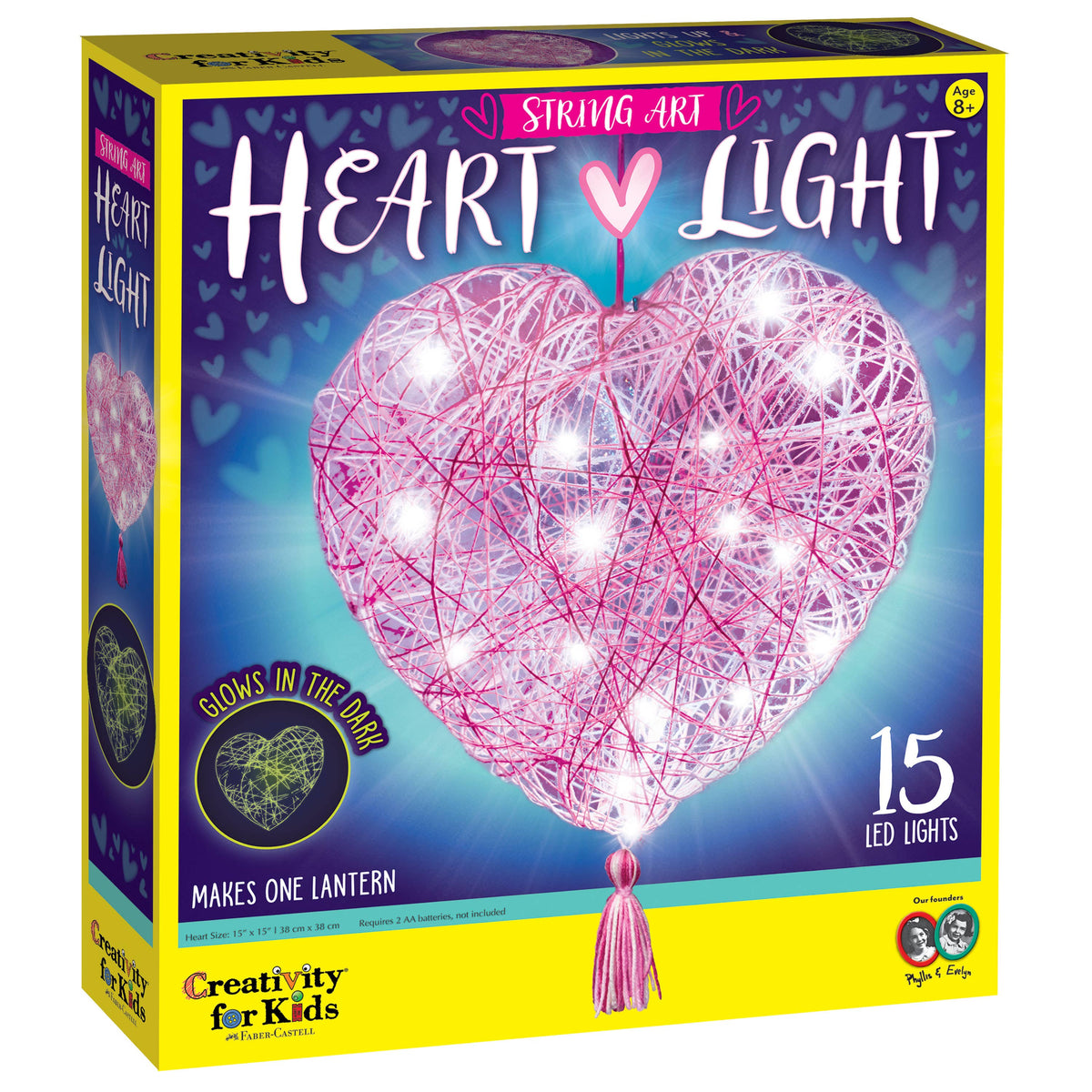 String Art Heart Light DIY Craft Kit for Kids