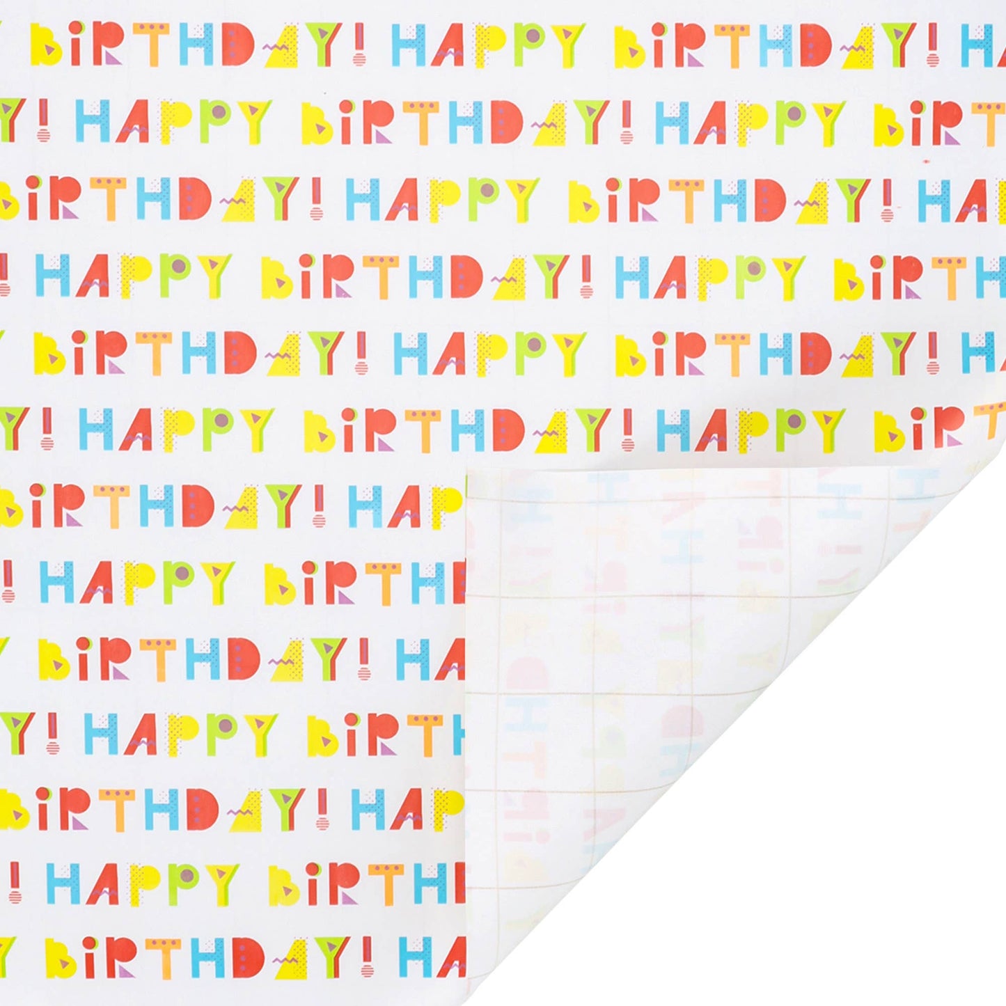 Happy Birthday/Balloons/Stripes - 30" x 10' Birthday Wrapping Paper Bundle (3-pack) |