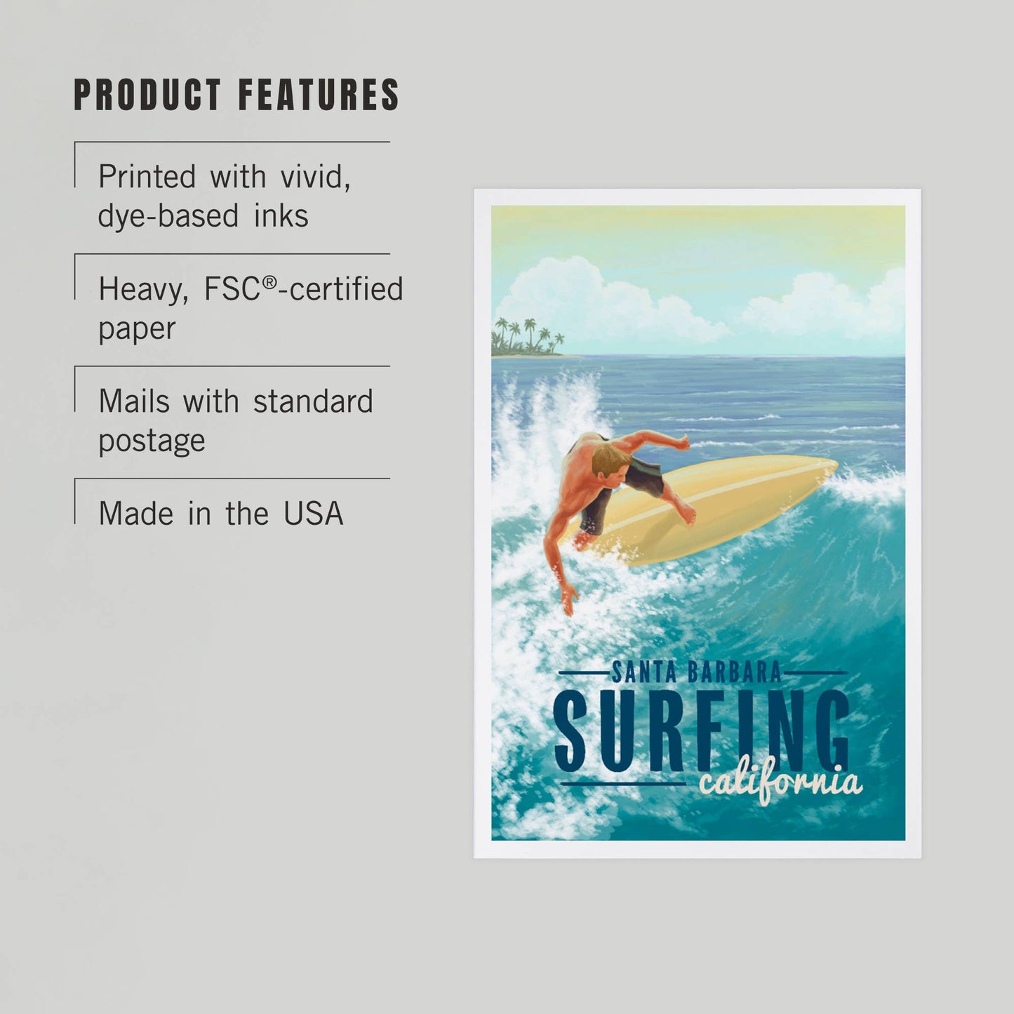 Santa Barbara Postcards - Surfing