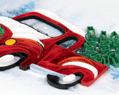 Christmas Truck Quilling Card