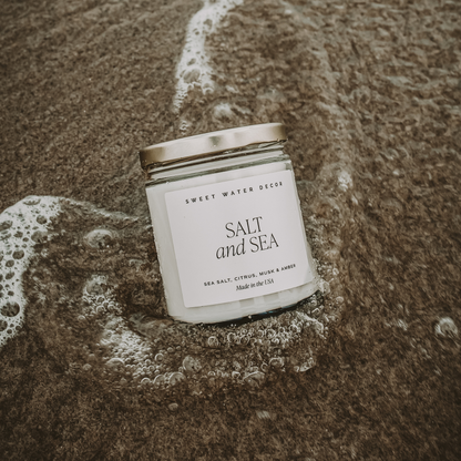 Sweet Water Decor-Salt and Sea 9 oz Soy Candle