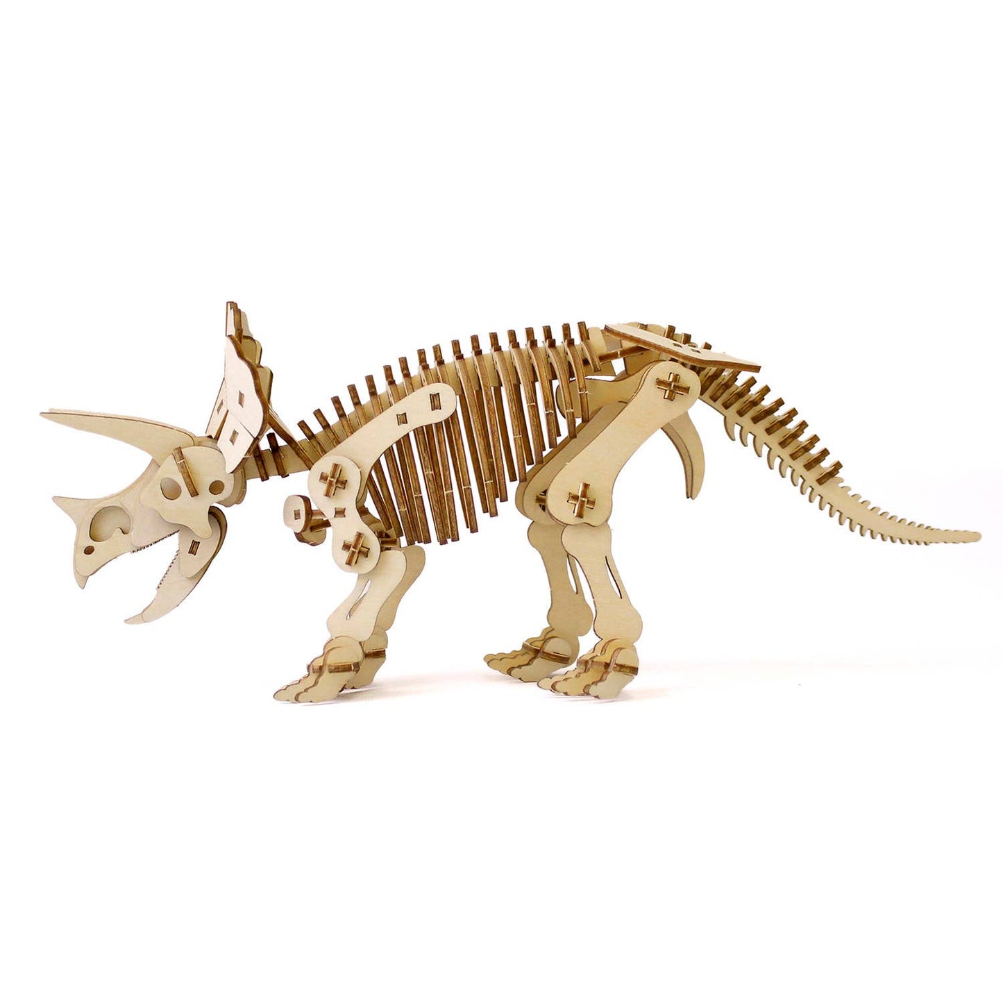 Wa-gu-mi Triceratops Wooden 3D Puzzle Kit