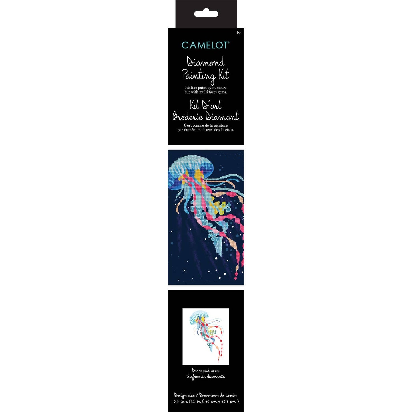 Vibrant Ocean Jellyfish Diamond Painting Kit