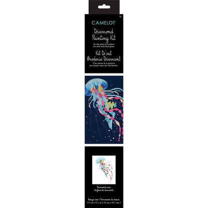 Vibrant Ocean Jellyfish Diamond Painting Kit