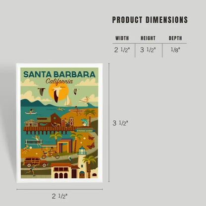 Downtown Harbor Santa Barbara Magnet