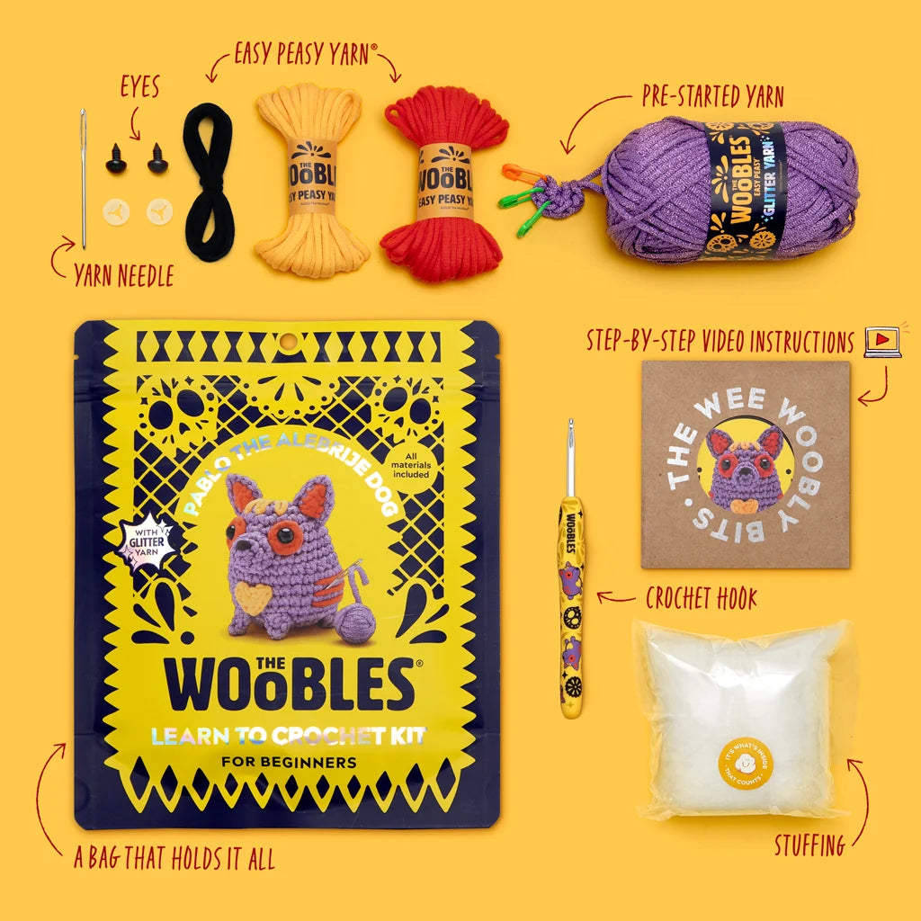 Pablo The Alebrije Dog - The Woobles Crochet Kit