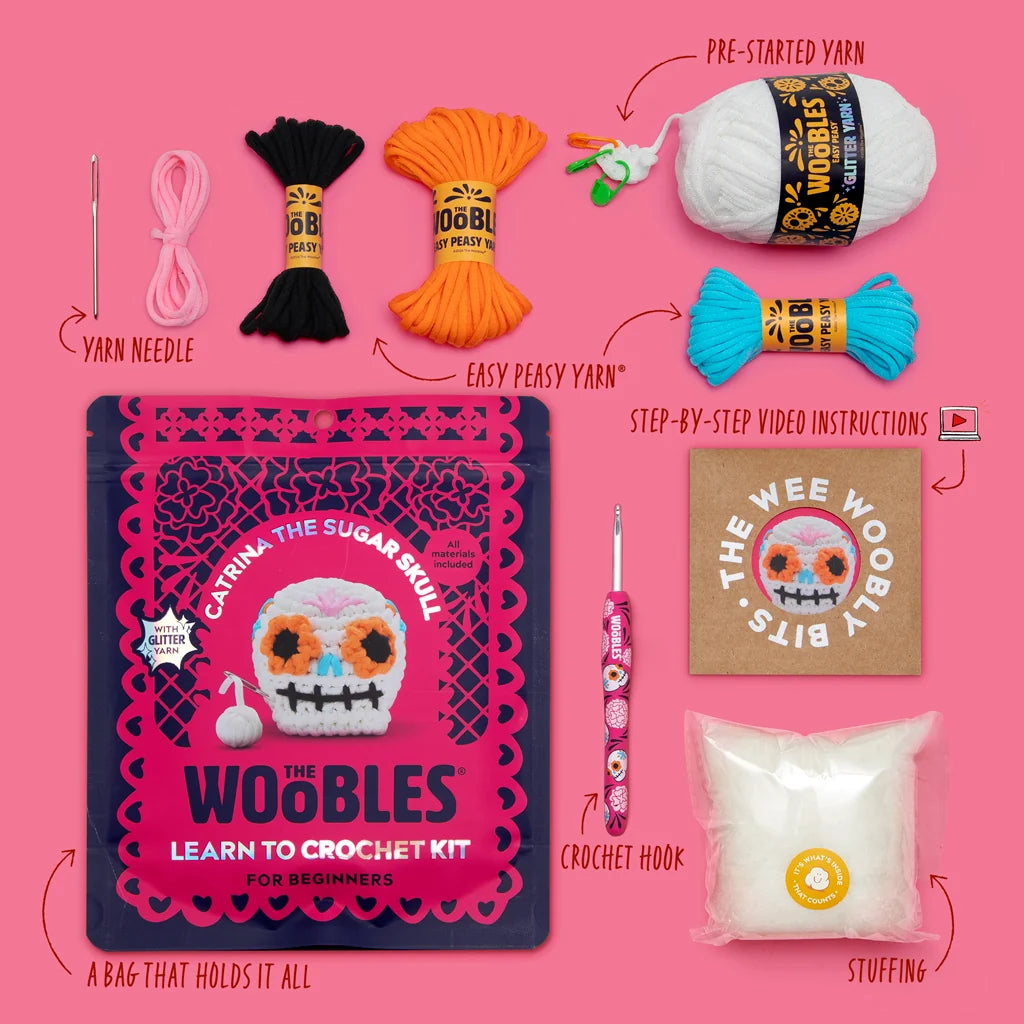 Catrina the Sugar Skull-The Woobles Crochet Kit