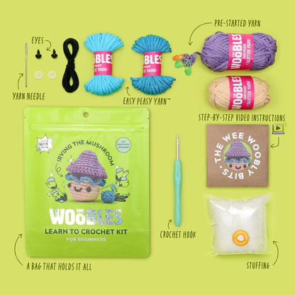 Irving the Mushroom - The Woobles Crochet Kit