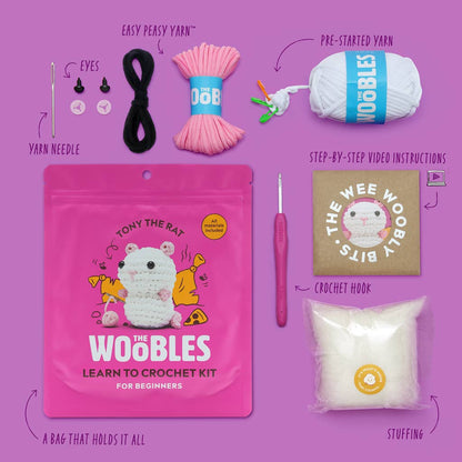 Tony the Rat - The Woobles Crochet Kit