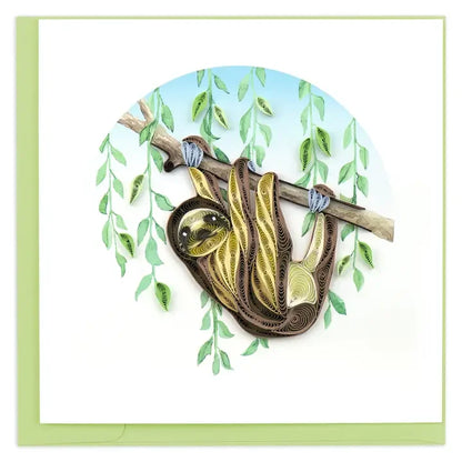 Sloth Quilling Card