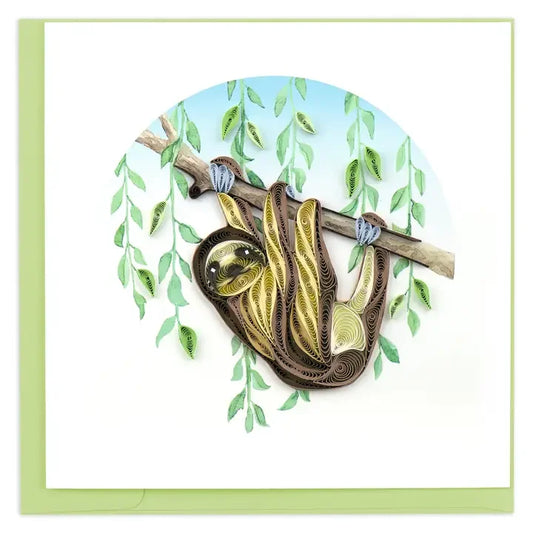 Sloth Quilling Card
