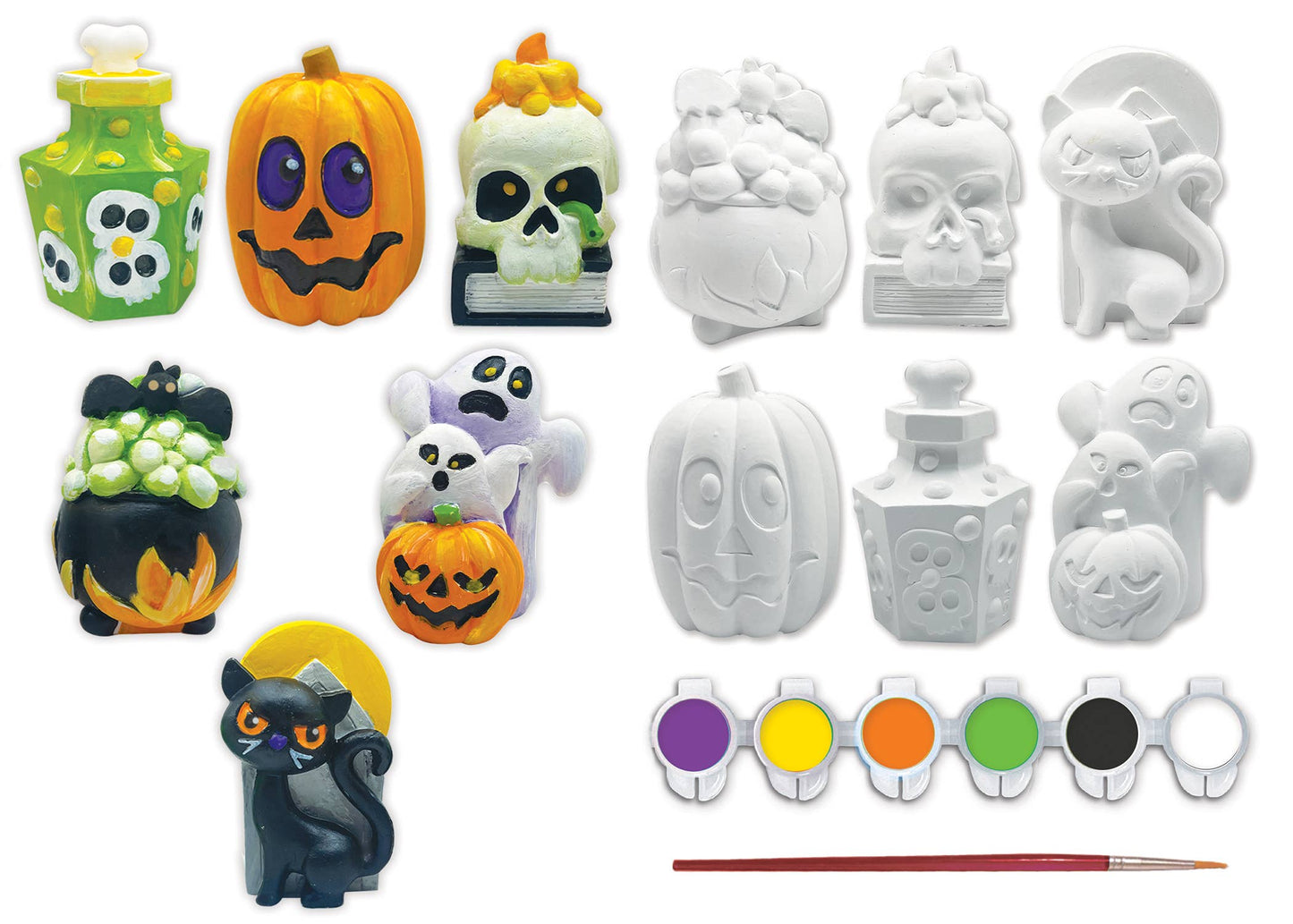 Halloween - Plaster Figurine Paint Set