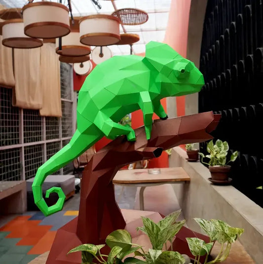 Chameleon 3D Papercraft Origami Models
