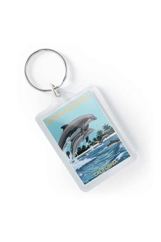 Dolphins Santa Barbara Key Chain