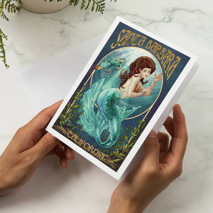 Santa Barbara Greeting Card - Mermaid