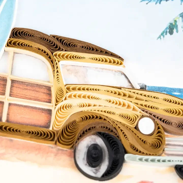 Classic Woodie Quilling Card