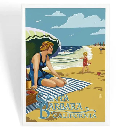 Beach Picnic Santa Barbara Magnet