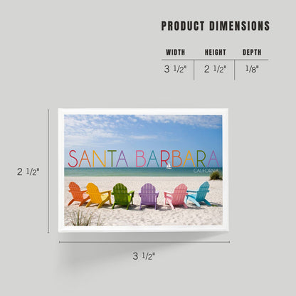 Rainbow Chair Santa Barbara Magnet