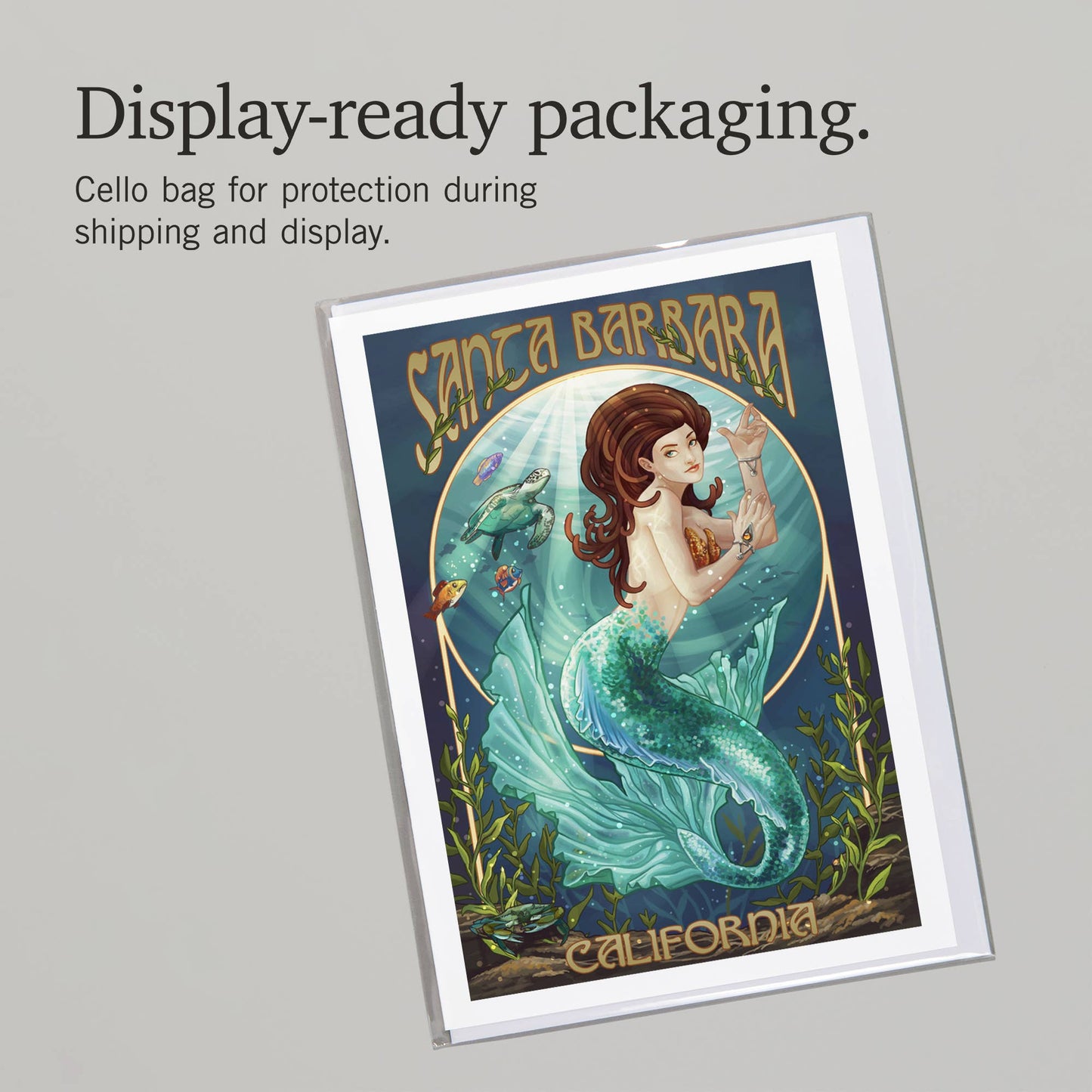 Santa Barbara Greeting Card - Mermaid