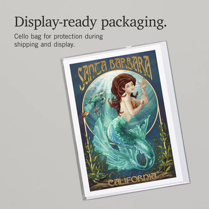 Santa Barbara Greeting Card - Mermaid
