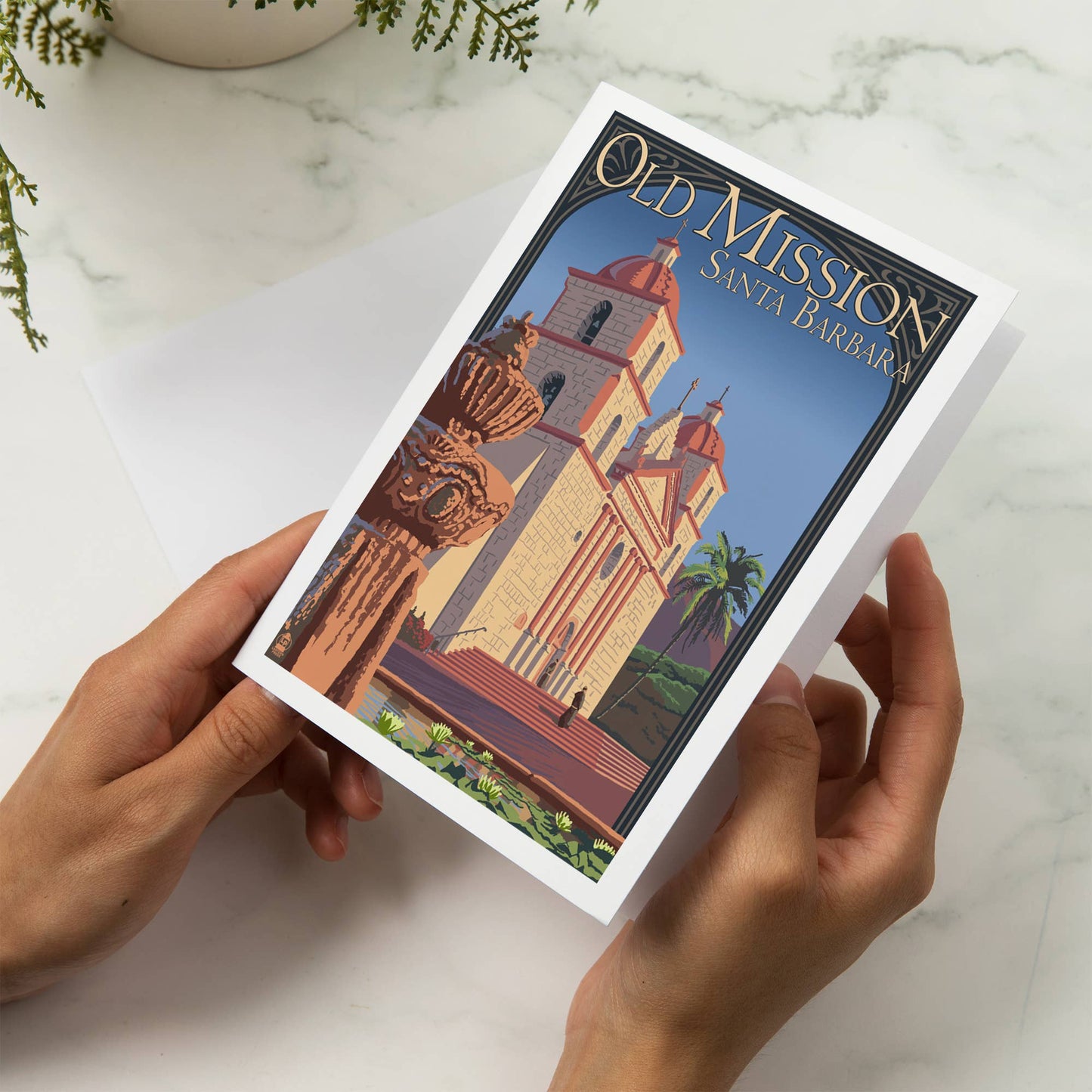 Santa Barbara Greeting Card - Old Mission