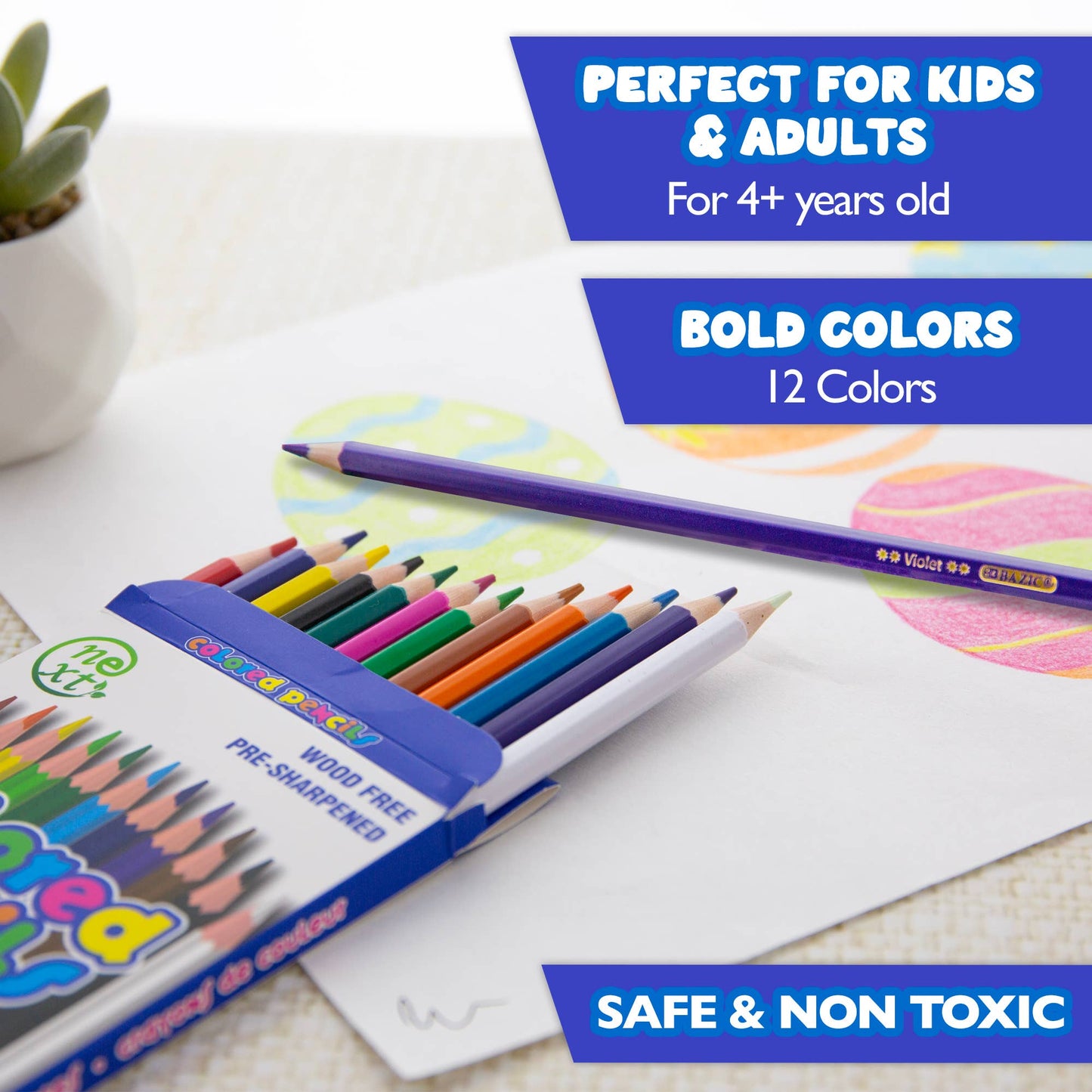 Next 12 Colored Pencils Set