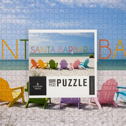 Rainbow Chair Santa Barbara 1000 Piece Jigsaw Puzzle