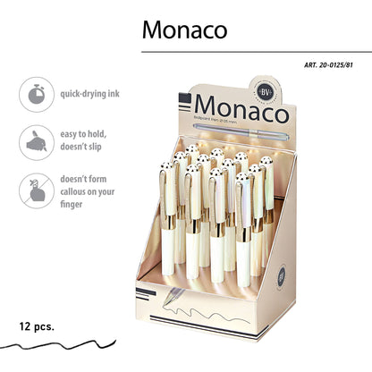 Monaco - Pearlescent White Ballpoint Pen