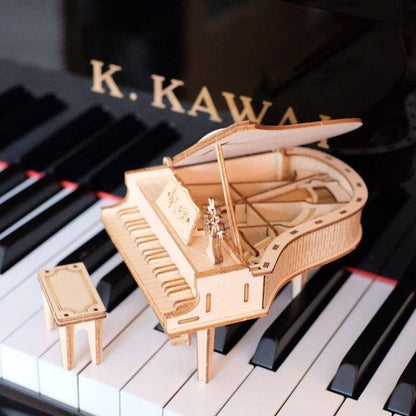 3D Wood Puzzle: Grand Piano