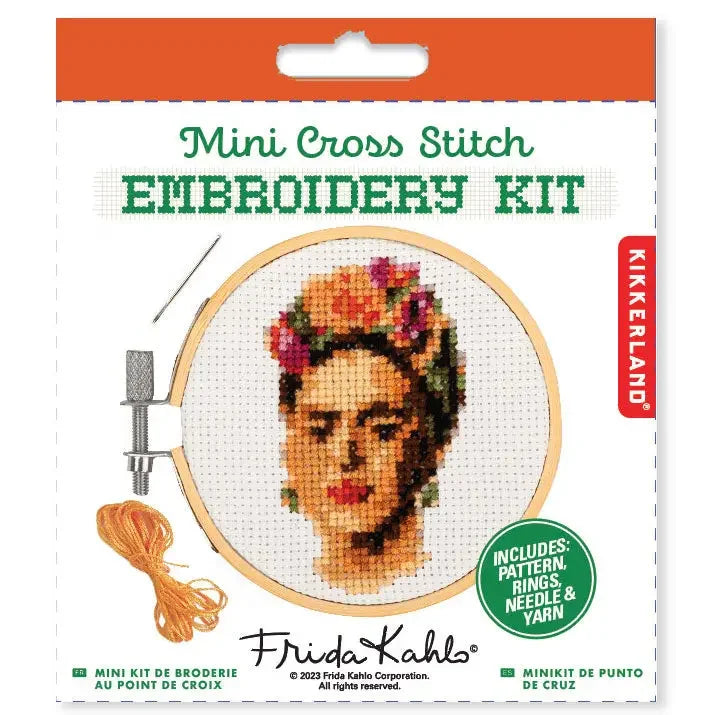 Frida mini cross stitch - Kikkerland