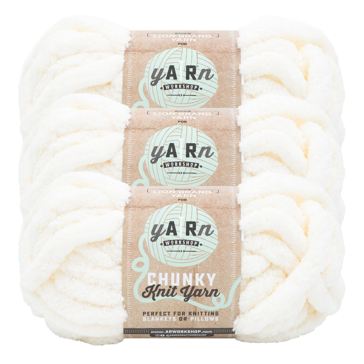 Lion Brand Yarn AR Workshop Chunky Knit: Artichoke
