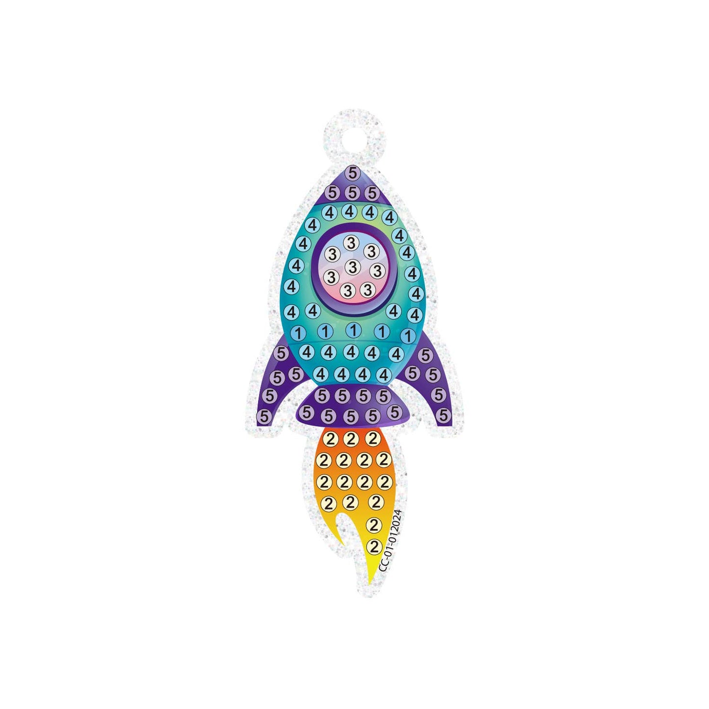 Blast Off Diamond Painting Key Charm Kit