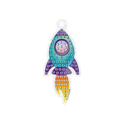 Blast Off Diamond Painting Key Charm Kit
