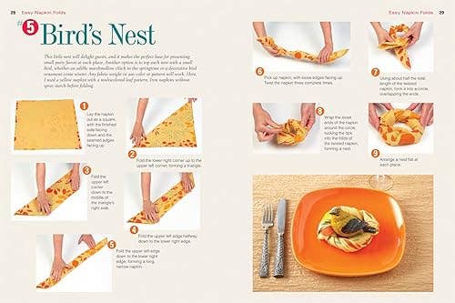 Top 100 Step-By-Step Napkin Folds