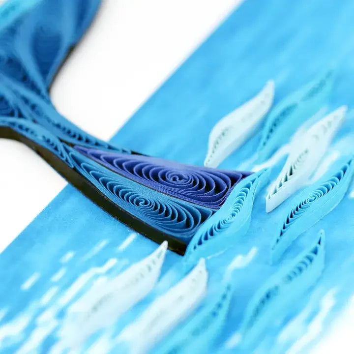 Whale Tail Quilling Card