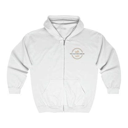 Mandala Coloring Unisex Heavy Blend™ Full Zip Hooded Sweatshirt