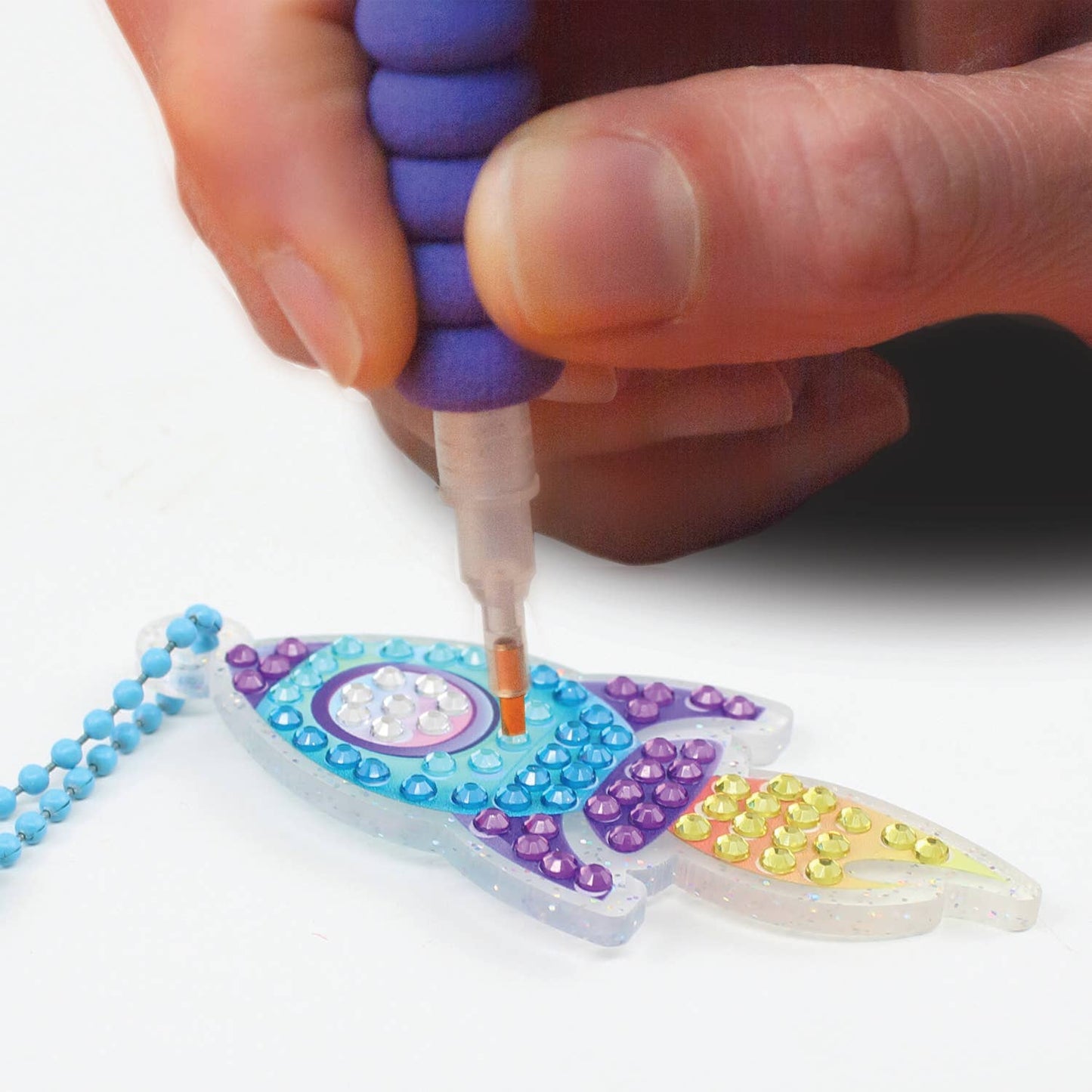 Blast Off Diamond Painting Key Charm Kit