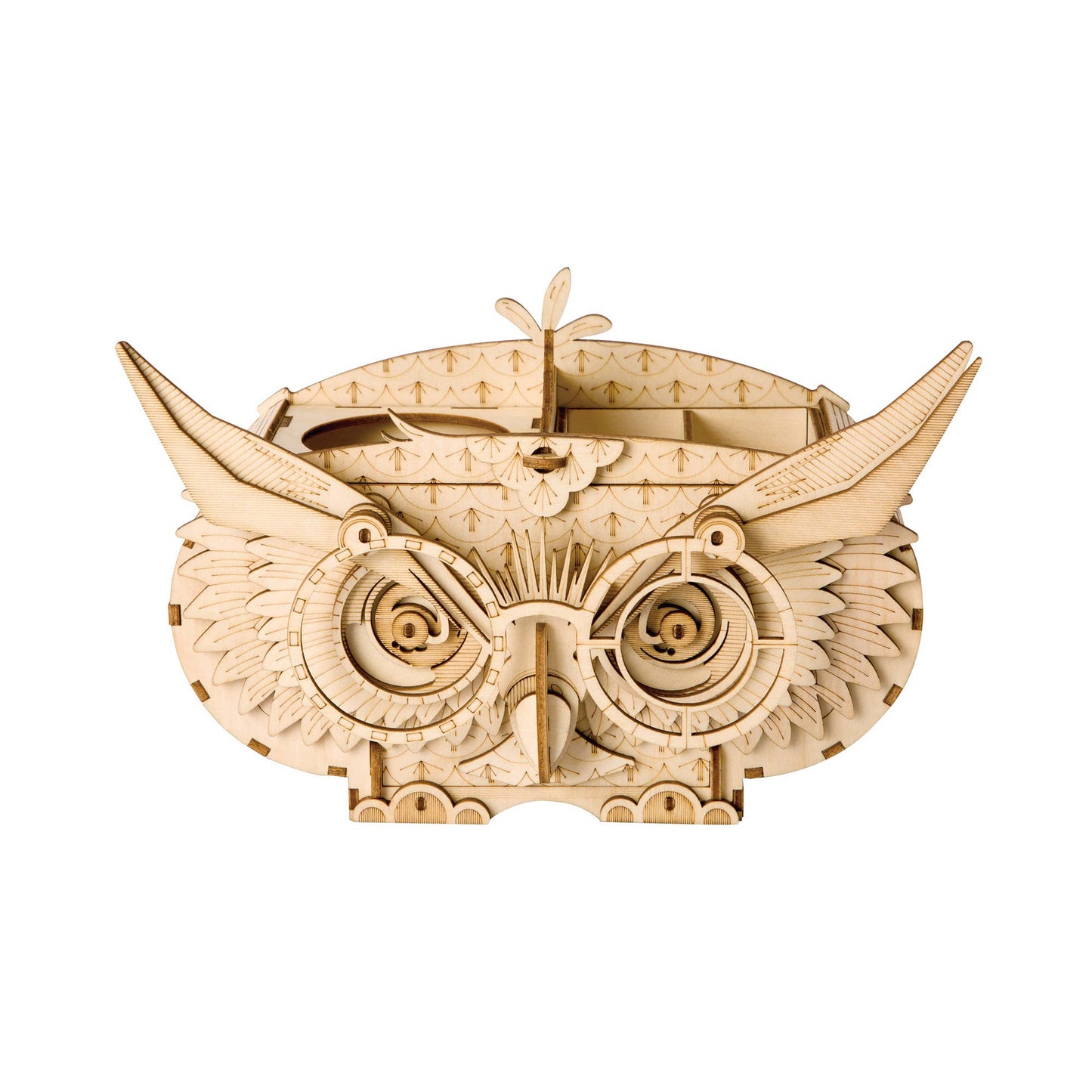 3D Wood Puzzle: Owl Storage Box