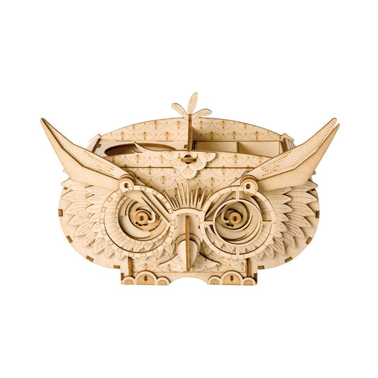3D Wood Puzzle: Owl Storage Box