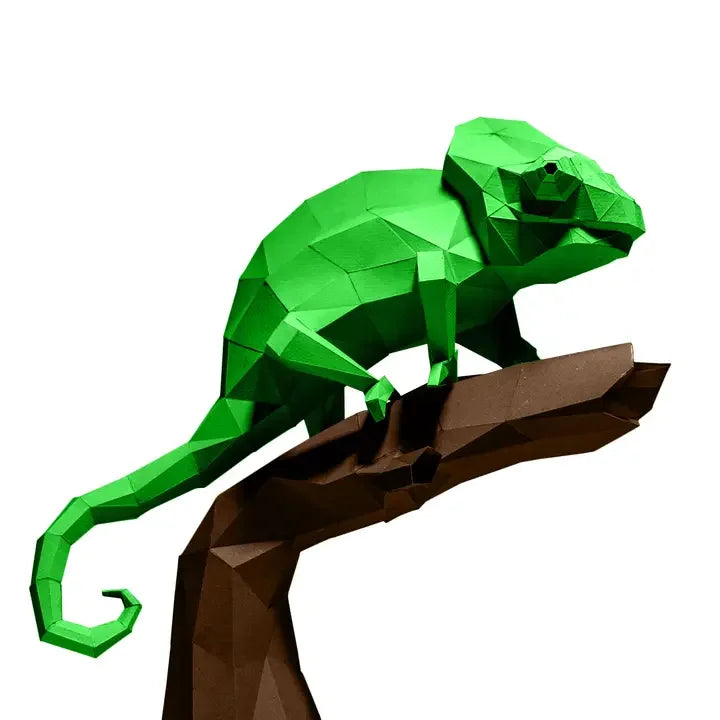Chameleon 3D Papercraft Origami Models
