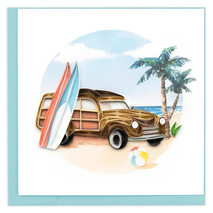 Classic Woodie Quilling Card