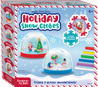 Make Your Own Holiday Snow Globes Craft Kit for Kids