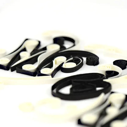 Mr & Mrs Quilling Card