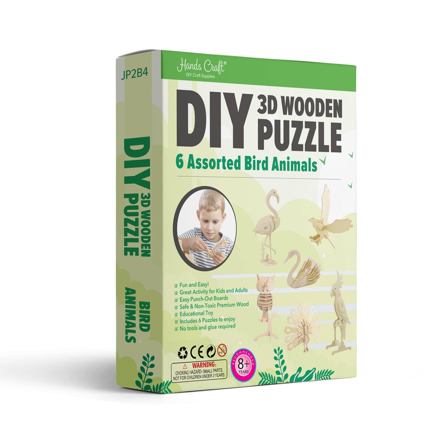 3D Wooden Puzzle Bundle Pack: Bird Animals