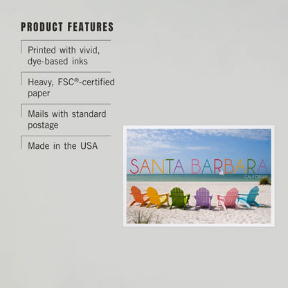 Santa Barbara Postcards - Rainbow Chairs